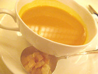 本日のスープ（かぼちゃのポタージュ）
