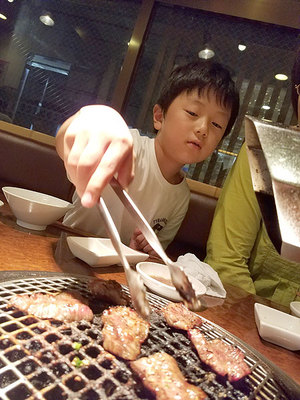 焼肉屋にて